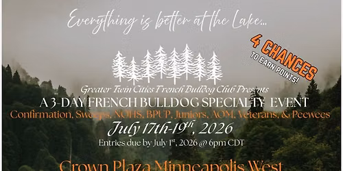 Greater Twin Cities French Bulldog Club Specialty Show