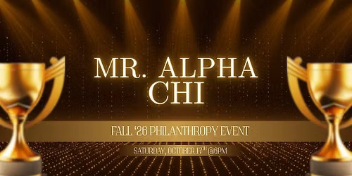 Mr. Alpha Chi 2026