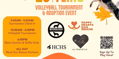 Rally 4 Rescue 3rd Annual Fall Fling Volleyball Tournament