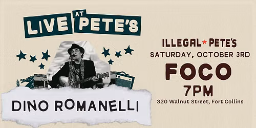Dino Romanelli LIVE at Illegal Pete's Fort Collins