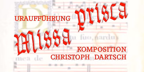 Uraufführung in St. Gangolf, Bamberg