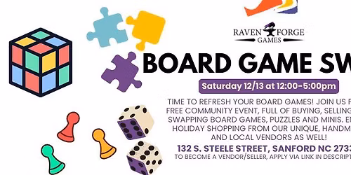 Board Game Swap at Raven Forge Games