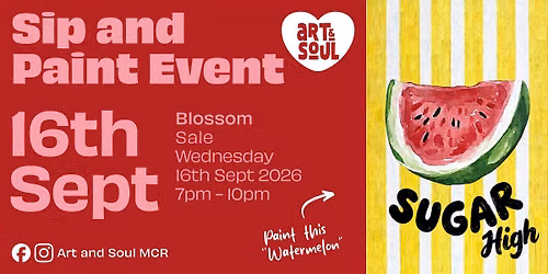 Sip and Paint Night at Blossom Bistro, Sale