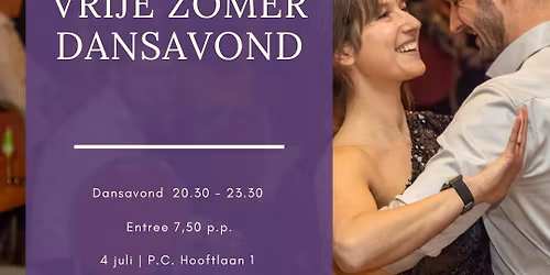 Vrije zomerdansavond (geen techniekworksop vooraf)