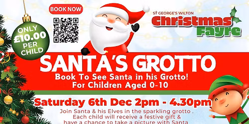 Santa's Grotto at St George's Wilton Christmas Fayre