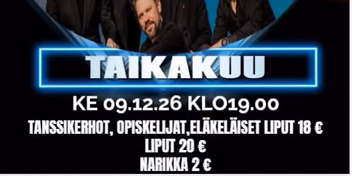 Kauden P\u00e4\u00e4t\u00f6s 2026 Ravintola Sylvi Tanssit
