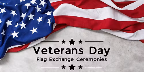 Veterans Day Flag Exchange at Baptist Health-Fort Smith