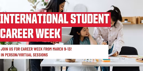 International Student Career Week - Spring 2026