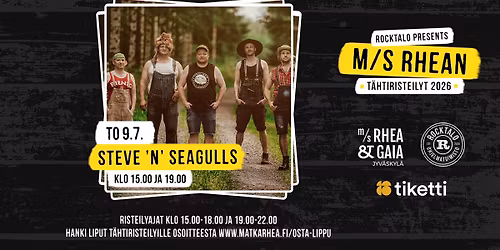 Steve 'n' Seagulls - M\/S Rhean T\u00e4htiristeilyt 2026