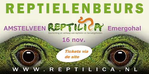 AMSTELVEEN reptielenbeurs 16 november