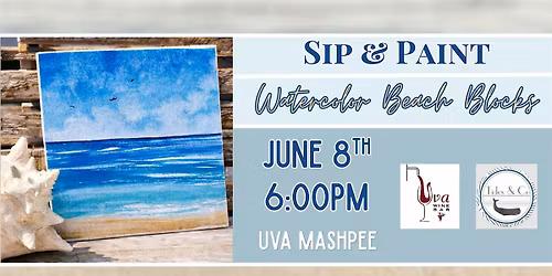 Sip & Paint Beach Watercolor Blocks