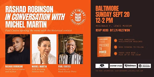 FROM PRESENCE TO POWER: BOOK DISCUSSION W\/ RASHAD ROBINSON
