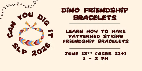 Let's Make Dinosaur Friendship Bracelets