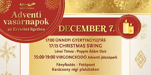 Advent az Erzs\u00e9bet-ligetben: 2. vas\u00e1rnap