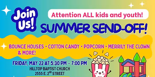 Kids & Youth Summer Send-Off Event!