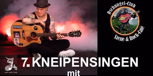 7. \u201cKNEIPENSINGEN\u201c mit "TOBIAS JANSSEN" am 11.09. 2026 ab 20:00 Uhr \u2013 Eintritt frei 