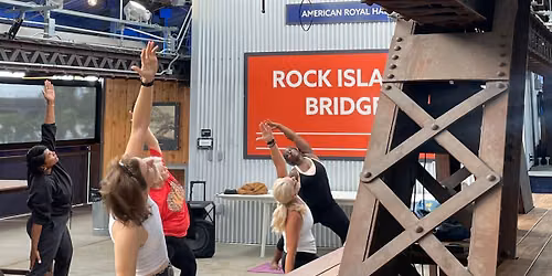 Yoga on Rock Island Bridge