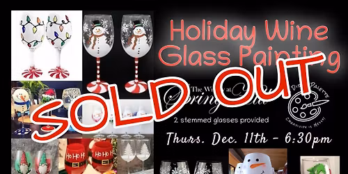 \u201cHoliday Wine Glass Painting\u201d in Geneva SOLD OUT