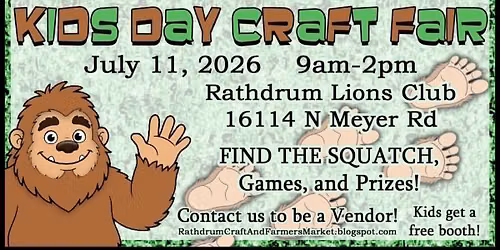 Kids Day Craft Fair  (Rathdrum Craft and Farmers Market)