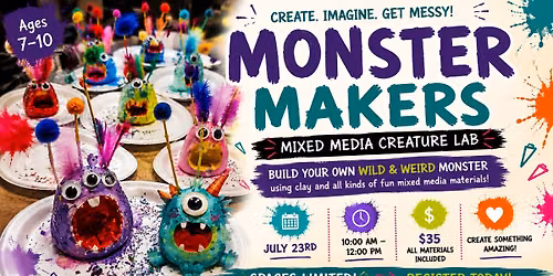 Monster Makers: Youth Mixed Media Creature Lab