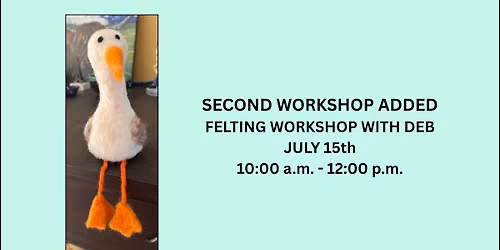 New Morning Class - Seagull Shelf Sitter Felting Class 