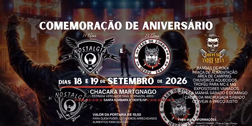 Anivers\u00e1rio Nostalgia e C\u00e3es de Zorba MC