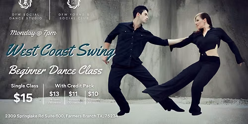 Beginner West Coast Swing Dance Class