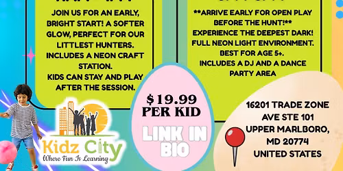 Glow Egg Hunt: Evening Session