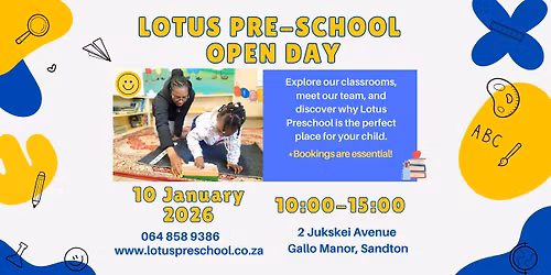 Lotus Preschool and Aftercare Montessori Open Day