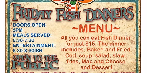 Fish Dinner Fridays at the AOH Stephen Walsh Division in Redford