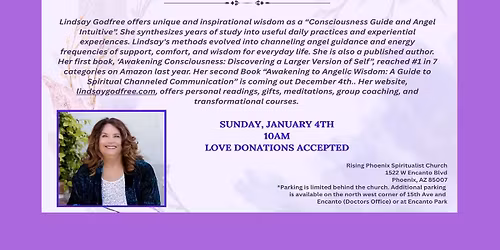 Sunday Morning Guest Speaker Lindsay Godfree