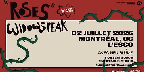  WIDOWSPEAK - Montr\u00e9al
