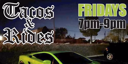 Tacos & Rides @ Cafe Bella Coffee 50 weeks a year