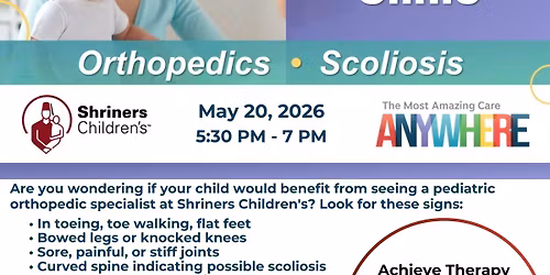 Screening Clinic for Children with Bone, Muscle or Joint Conditions - Grand Forks, ND