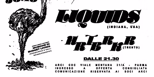 LIQUIDS + HRTBRKR | Arci CDC Parma