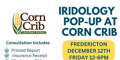 Fredericton - Iridology Pop-Up