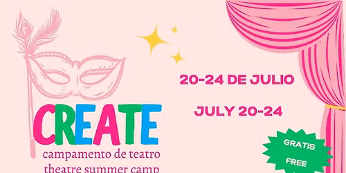 CREATE Theatre Camp for 3rd-6th graders