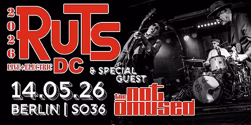 THE RUTS DC \/ THE NOT AMUSED