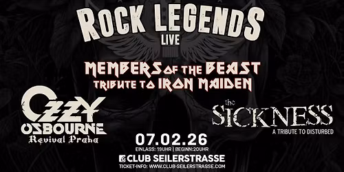 Rock Legends - Tribute to Iron Maiden, Ozzy Osbourne & Disturbed