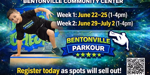 2 Weeks of Parkour Summer Camp!