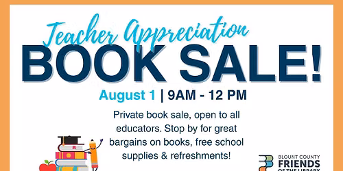 Teacher Appreciation Book Sale