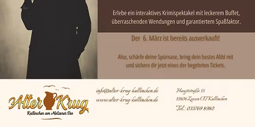 Krimidinner "Todsicher unsterblich"