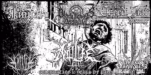 Black Khaos Assault 2026.3 at Creed Bar, 30\/01\/26 \/ ANTILIFE + Amimia + Corpus Diavolis
