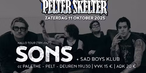 SONS (HALLO TOUR Try-out) + Sad Boys Klub