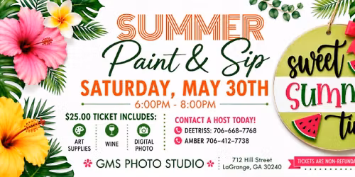 Paint & Sip - Summer Vibes!