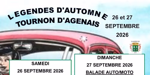 LEGENDES D'AUTOMNE 26 et 27 SEPTEMBRE 2026