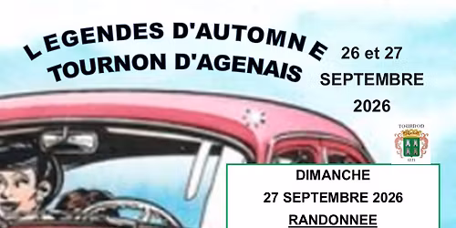 LEGENDES D'AUTOMNE 26 et 27 SEPTEMBRE 2026