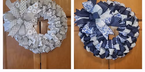 CHOICE OF RIBBON WREATHS WORKSHOP with DONNA