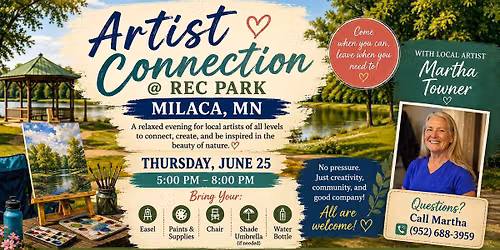 Artist's Connection at Rec Park - By the River 