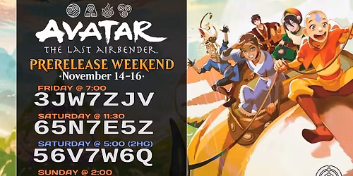 MTG: Avatar the Last Airbender Prerelease Weekend